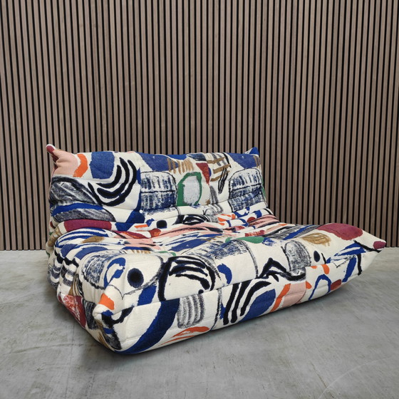Image 1 of Ligne Roset Togo 2-Seater Sofa and Footstool - 50th Anniversary Edition 2023