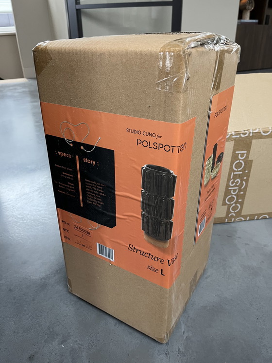 Image 1 of POLSPOTEN- Structure Vase L - dark brown