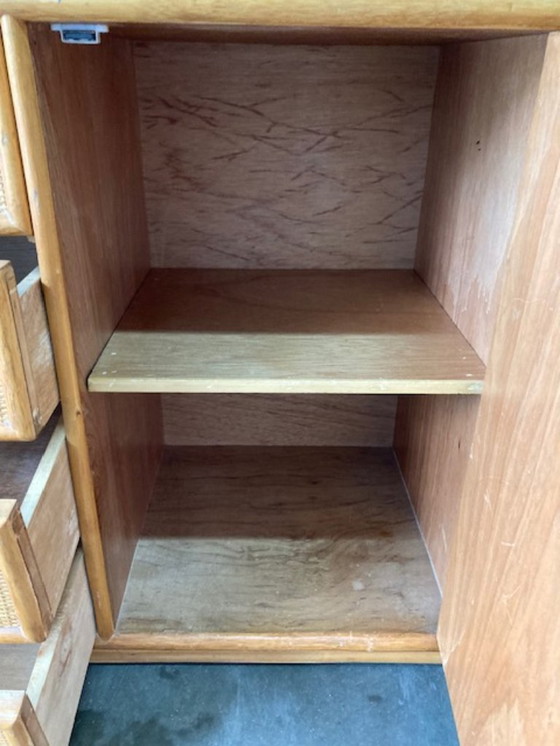 Image 1 of Vintage rotan buffetkast in Roche Bobois stijl