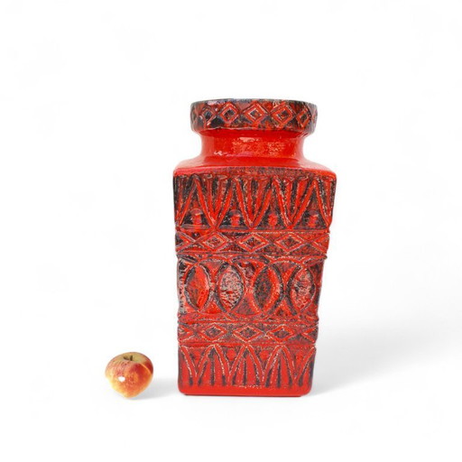 Vase vintage en céramique 92 45, Bodo Mans pour Bay Keramik, Allemagne