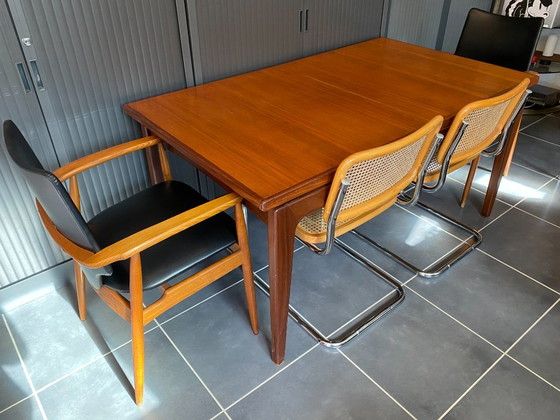 Tavolo allungabile scandinavo in teak 150/225x86cm vintage anni '60 – NF, Tavoli da pranzo, Legno (photo 4 of 20)