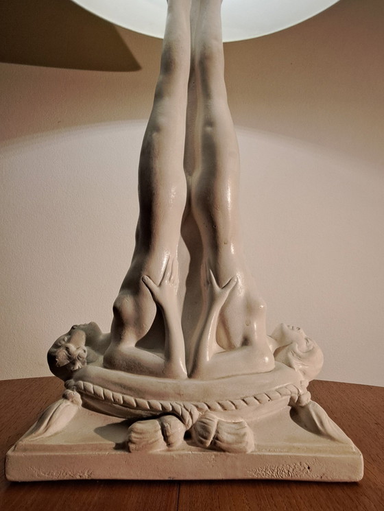 Image 1 of Lampe de table sculpturale rare Art Déco / Milieu du XXe siècle – Excellent état