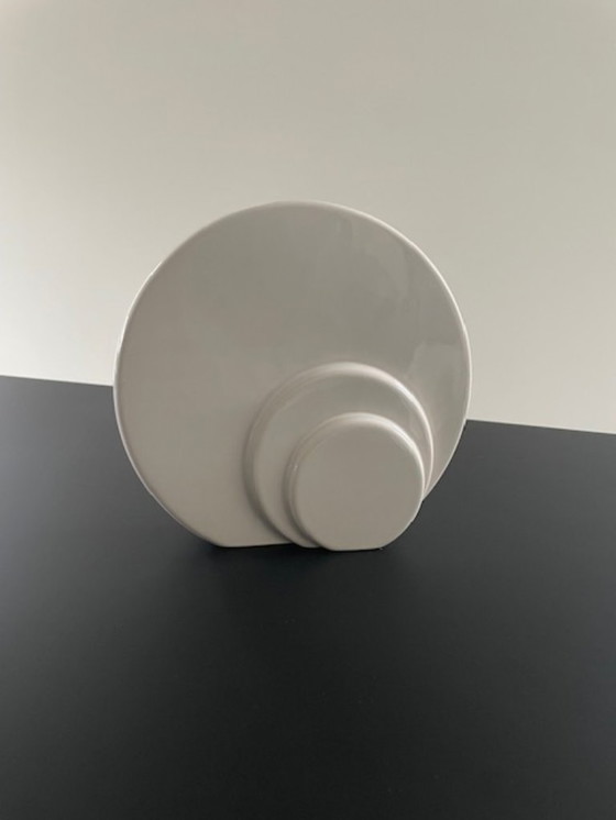 Image 1 of Vintage disc vase in postmodern design
