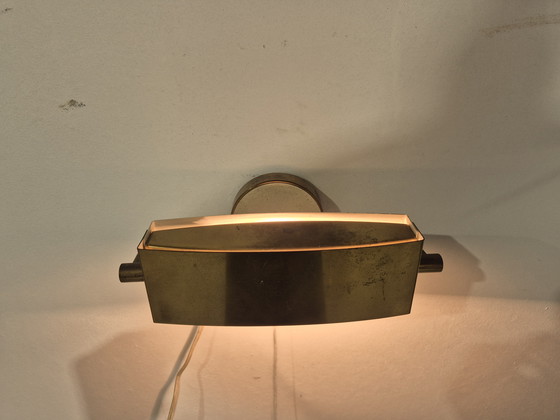 Image 1 of Jacques Biny brass wall lamp 1940s/50s