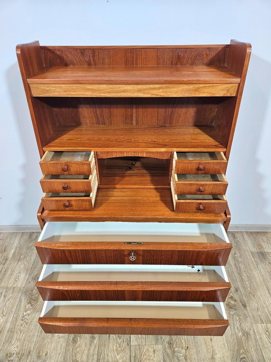 Image 1 of Sekretär / Teakholz-Frisiertisch, dänisches Design, 1960er Jahre.