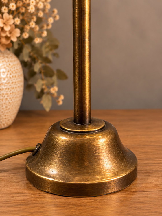 Set de 2 Lampes vintage – Glass, Brass (photo 3 of 5)