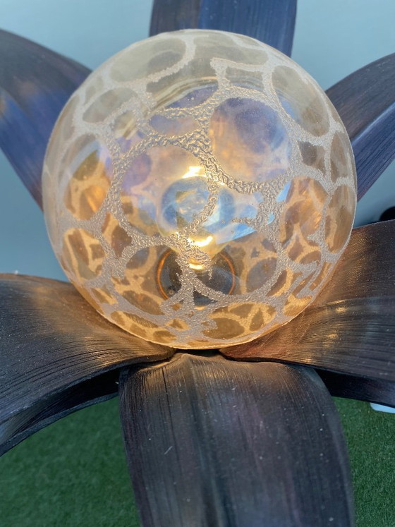 Image 1 of Vintage palmboom lamp.  
