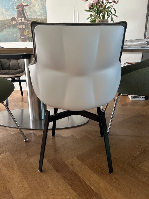 Vendo due bellissime sedie di design Husk di B&B Italia. – kuipstoelen, Plastic, Metal