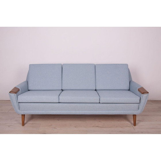 Image 1 of Mid Century Deense bank en fauteuil, jaren 1960