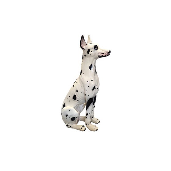 Image 1 of Grote Italiaanse vintage keramiek Harlekijn dog, jaren 70/80