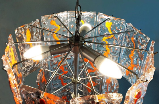 Image 1 of Rare Carlo Nason chandelier for A.V. Mazzega, 1960s