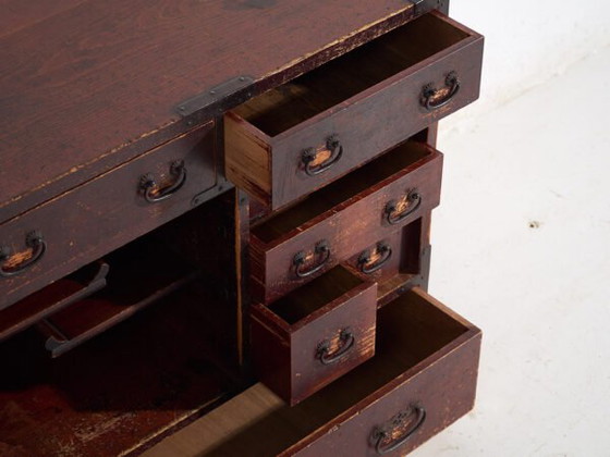 Antique Japanese cedarwood choba-dansu, Meiji/Taishō period (c. ) #45 – Chest of drawers, Cast Iron (photo 16 of 40)