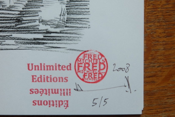 Litografia digitale firmata a mano, 20 x 30 cm, 1/5 - 5 – Litografie e stampe, Carta (photo 5 of 6)