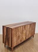 Aparador Japandi de lujo | Madera de acacia tallada a mano | 188 cm