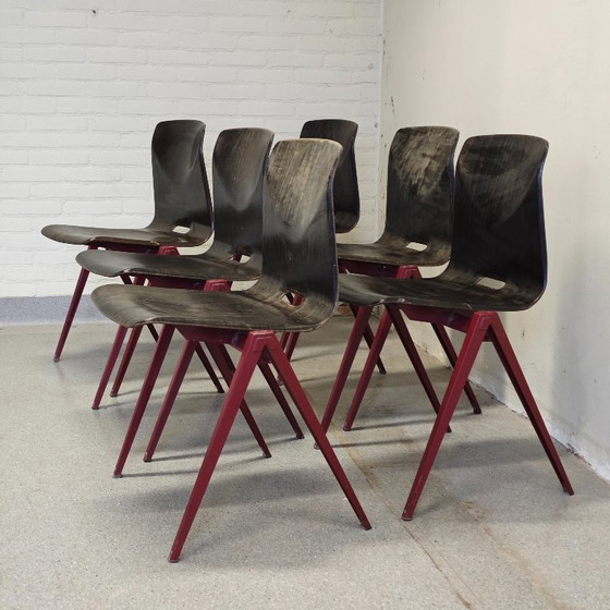 Image 1 of Vintage Pagholz Galvanitas S22 eetkamerstoelen