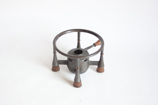 Juego de fondue de Jens Quistgaard para Dansk Designs, Dinamarca, años 50