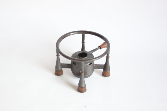 Image 1 of Set per fonduta di Jens Quistgaard per Dansk Designs, Danimarca anni '50