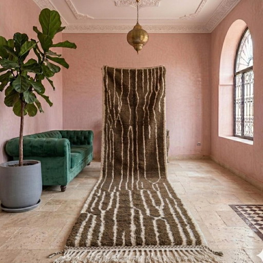 Tapis De Passage Ambachtelijk En Choix Du Couleur 300cmx80cm – vloerkleden en tapijten, Cotton