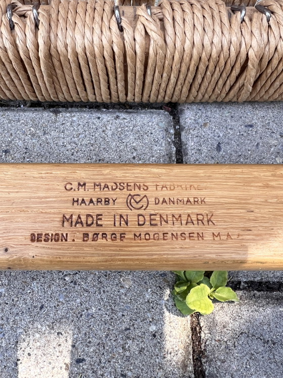 Set van 5 Vintage Mid Century Design Stoelen Børge Mogensen Deens Eiken – C.M. Madsens Fabriker (photo 3 of 8)