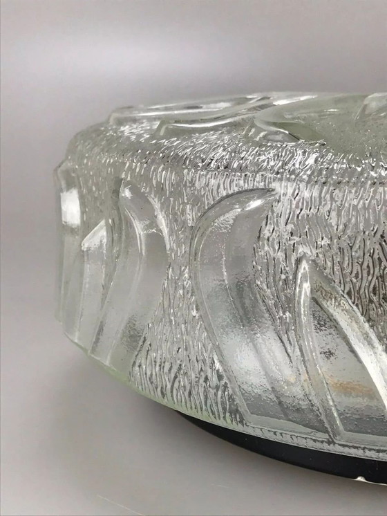 Image 1 of 60er 70er Jahre Lampe Leuchte Plafoniere Flush Mount Glas Space Age Design 60s