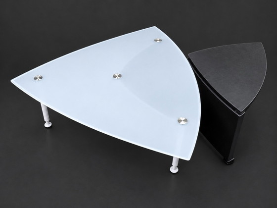 Set LeoLux JOEY coffee table black, Glass, Wood, Transparent (photo 4 of 6)