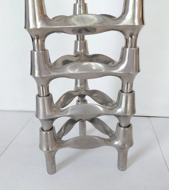 Set de 8 Bougeoirs BMF Stoff-Nagel empilables Design Années 60/70 – BMF Stoff Nagel, Bougeoirs et chandeliers (photo 6 of 14)