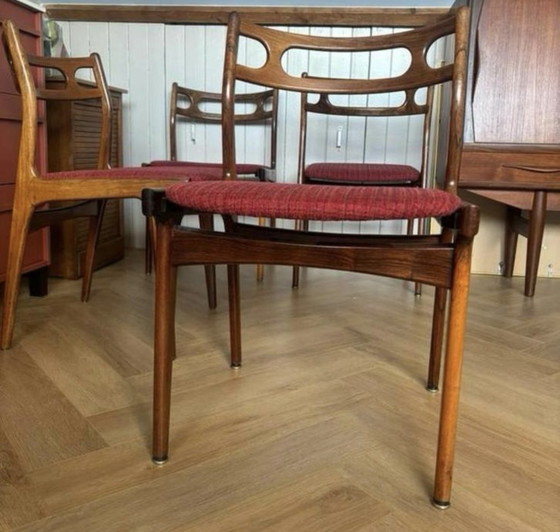 Image 1 of Deense eetkamerstoelen J. Andersen Uldum môbelfabrik