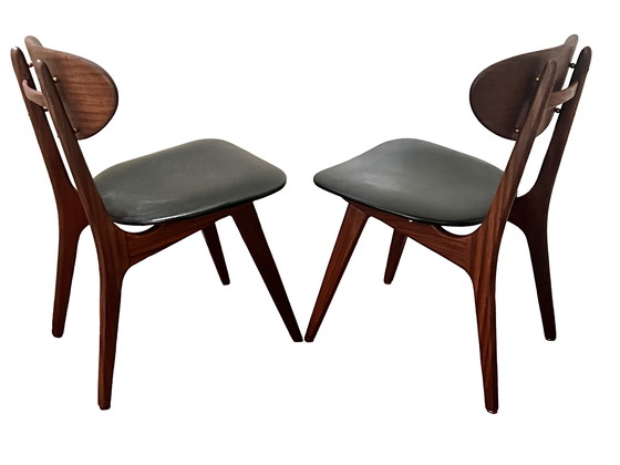 Image 1 of 6x Dining chairs by Louis van Teeffelen for WéBé
