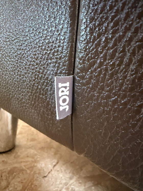 2 Jori-Sessel, bezogen mit braunem Leder – Leather (photo 14 of 17)