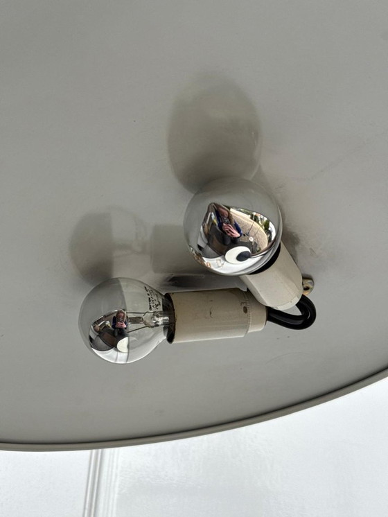 Image 1 of Prachtige vintage Queens Gallery tafellamp blauw 