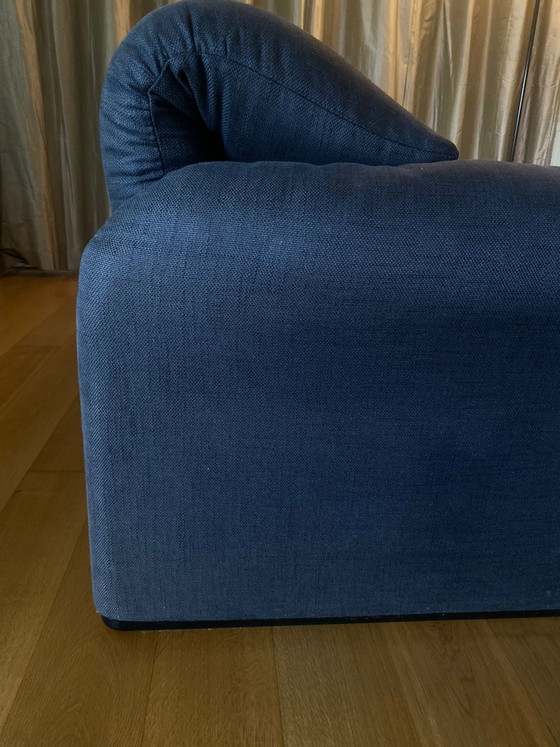 Image 1 of Canapé 3 places Cassina Maralunga bleu