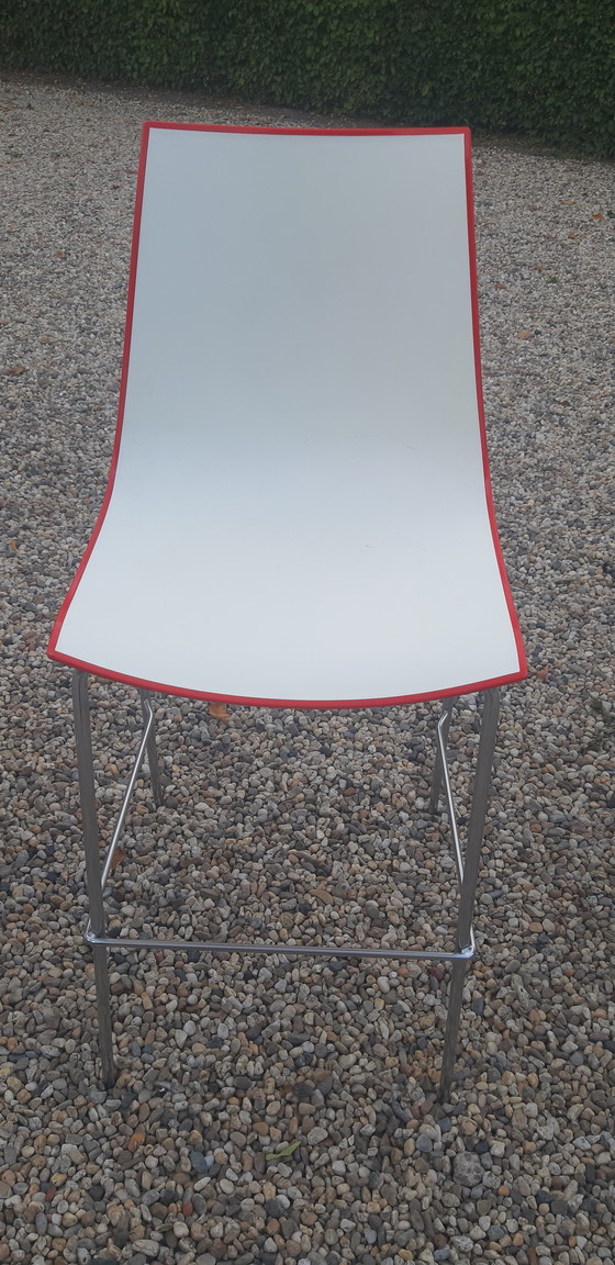 Image 1 of Set of 6 Pedrali bar stools 3D color Italian design