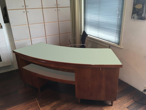 Image 1 of 1930s Pearwood Desk