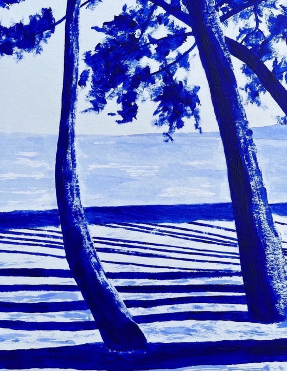 Image 1 of Acrilico su carta Hahnemuhle bianca. Dimensioni 40x30 cm.