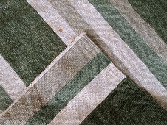 Image 1 of Handgefertigter antiker indischer Dhurri-Kelim, 167 cm x 238 cm (5,4' x 7,8'), 1930er Jahre - 1C455