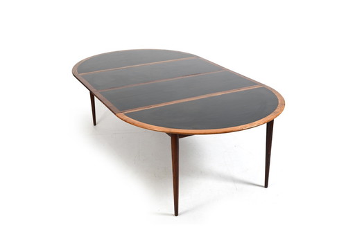 Table de salle à manger Grete Jalk avec Formica pour Poul Jeppesen 1960