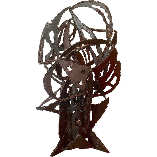 Vintage steel sculpture, 1960