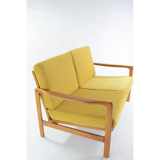 Image 1 of Vintage yellow teak BZ bench seat