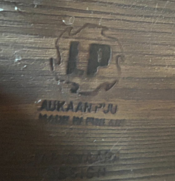 Image 1 of Vier stoelen mod. Pirkka en kruk voor Laukaan Puu, Finland