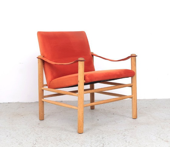 Image 1 of Safari-Stühle aus Eichenholz, Skipper Møbler 1980s