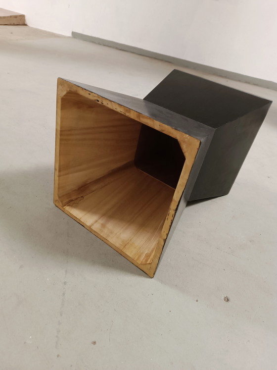 Image 1 of Geometric wooden side table 