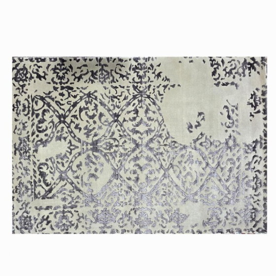 Alfombra moderna de lana y seda anudada a mano, 166 x 238 cm. – Wool (photo 4 of 7)