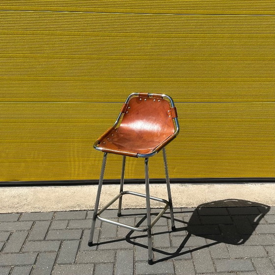 Image 1 of Vintage Les Arcs bar stool - Charlotte Perriand