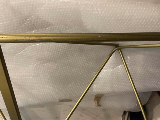 Image 1 of Beautiful coffee table - marble top - metal base