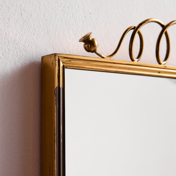 Image 1 of MK10992 Specchio con cornice in metallo e ottone