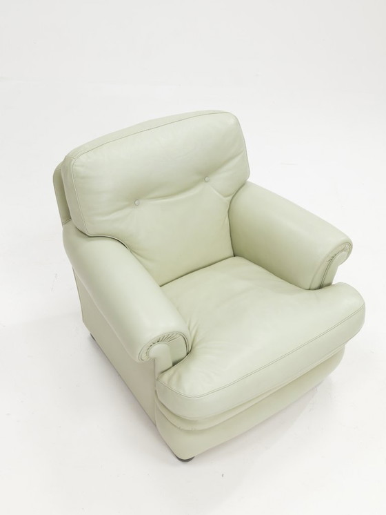 Image 1 of Poltrona Frau 'Dream B' Armchair and Ottoman,Italy,1980s