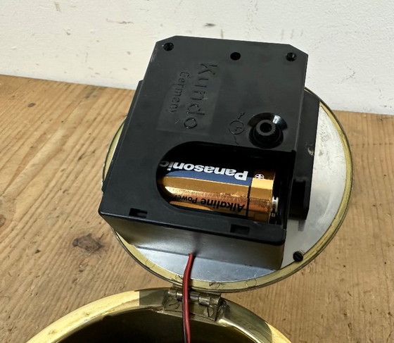 Image 1 of Orologio da nave tedesco in ottone d'epoca di Kundo, anni '70