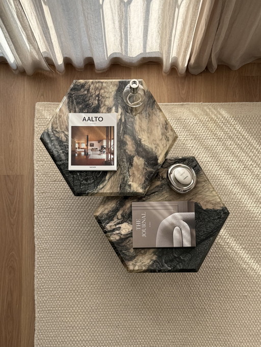 Tavolini da caffè in marmo vintage