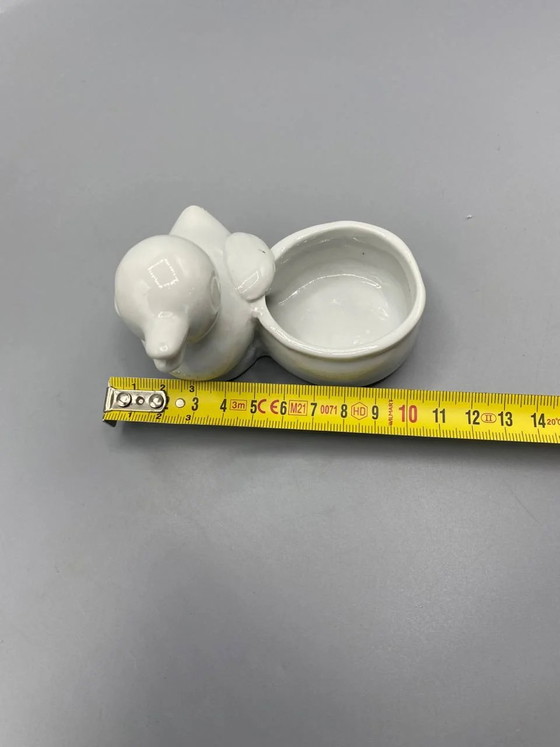 White Porcelain Duck Salt Shaker, Antique Tableware – Decorative Objects (photo 4 of 5)