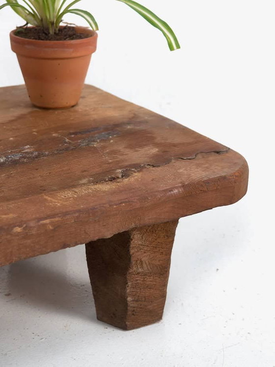 Antiker Couchtisch aus Massivholz (ca. 1900) #10, Beistelltische, Metall, Braun, Rustic (Foto 15 von 15)